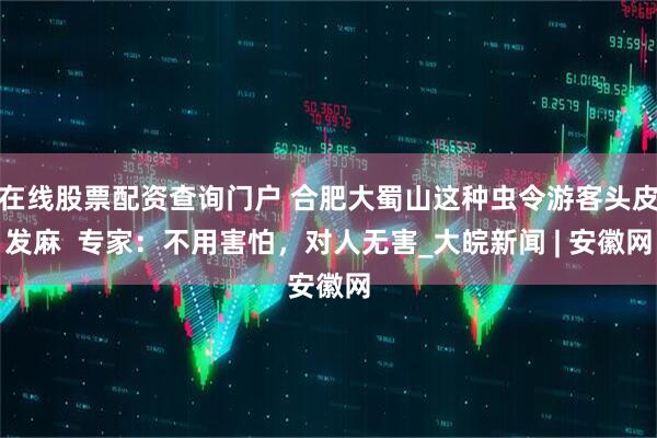 在线股票配资查询门户 合肥大蜀山这种虫令游客头皮发麻  专家：不用害怕，对人无害_大皖新闻 | 安徽网